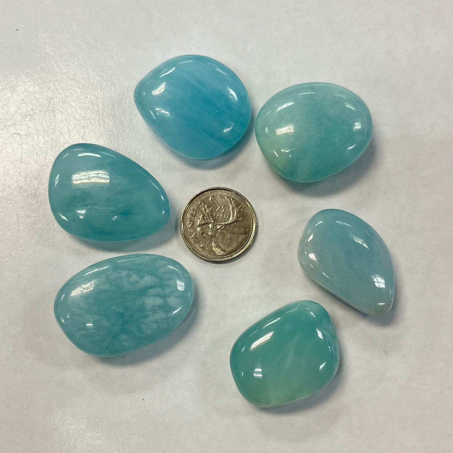 High Grade Tumbled Aquamarine