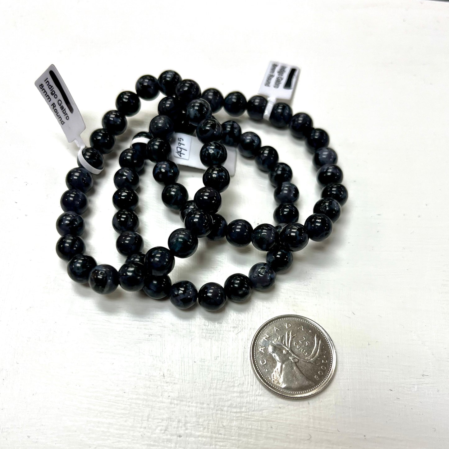 Indigo Gabbro / Mystical Merlinite Bracelet 8mm