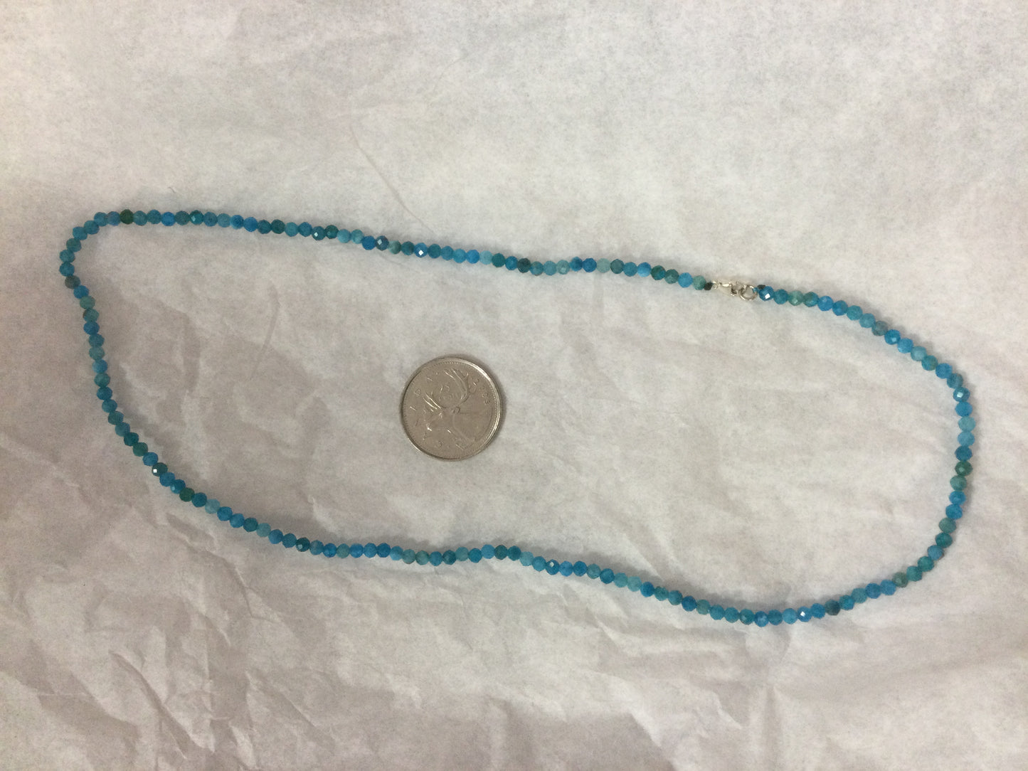 Apatite necklace 17”