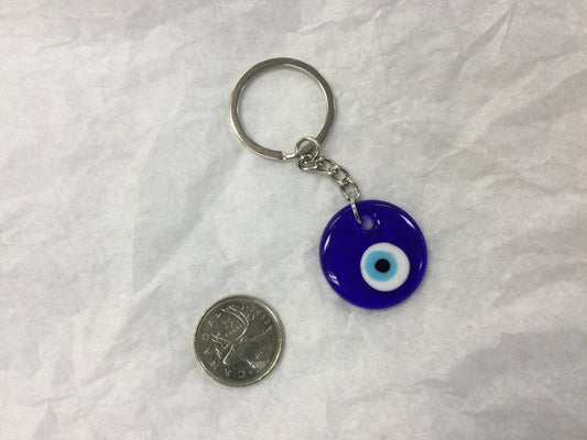 Evil Eye Keychain Glass