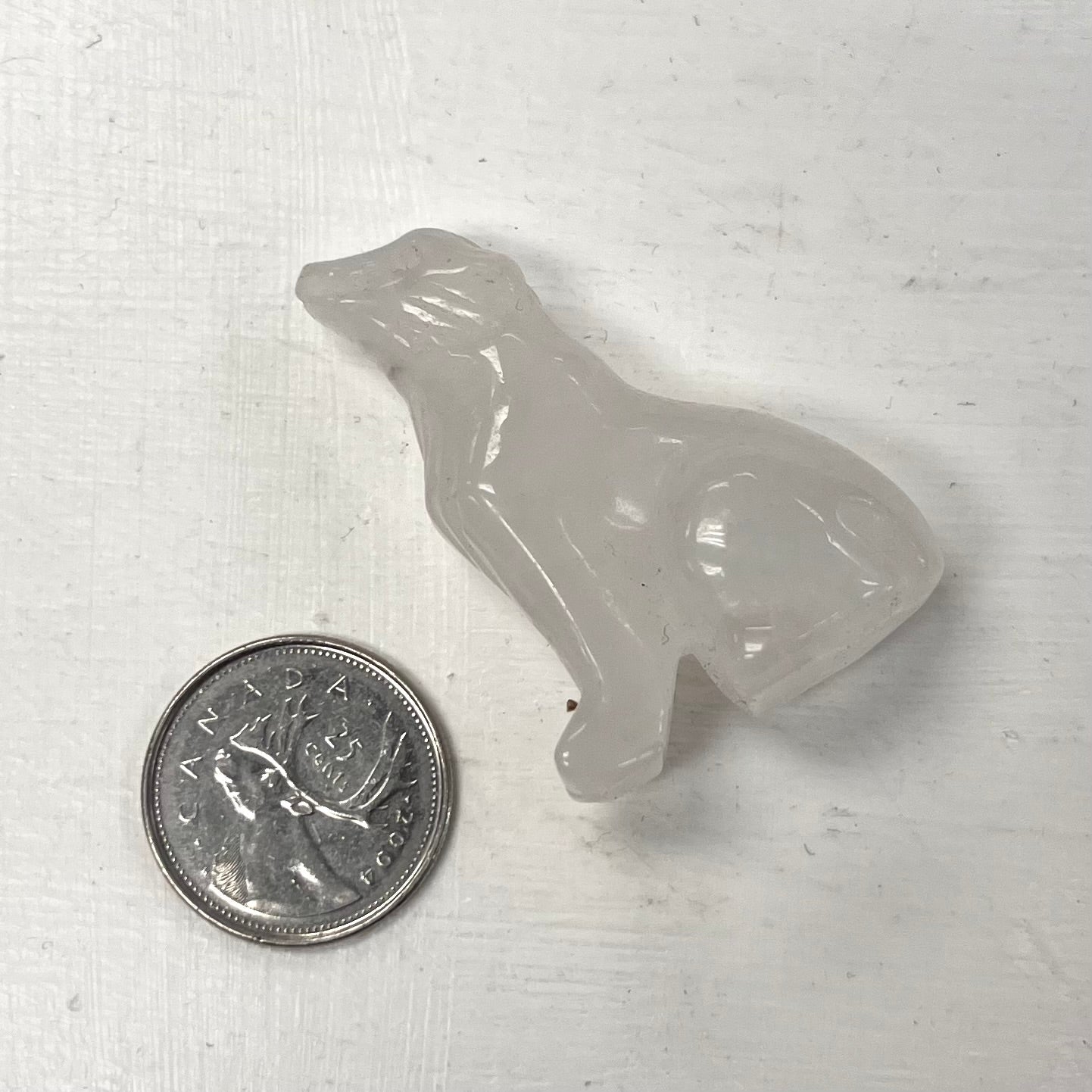 1.5" Carved Wolf (Various Stones)