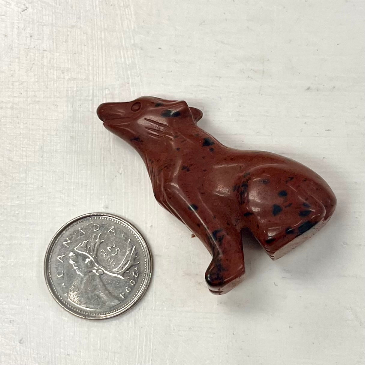 1.5" Carved Wolf (Various Stones)