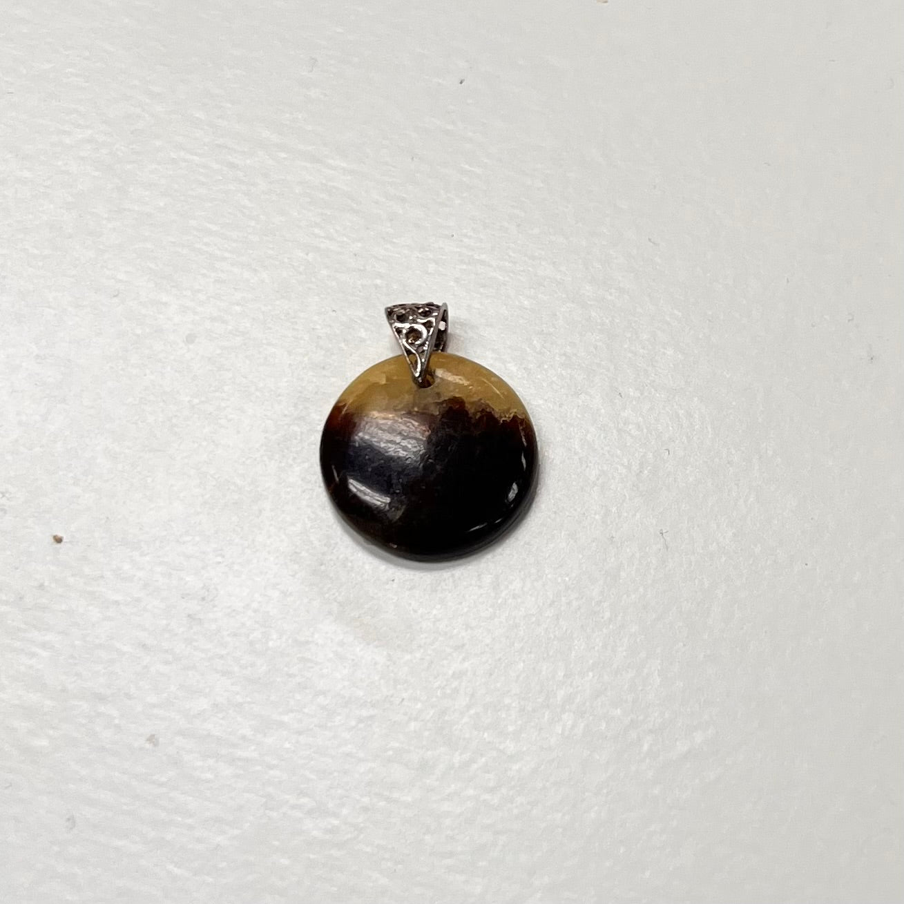 Small Round 10mm Septarian Dragon Stone Pendant