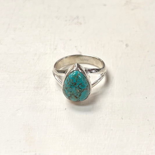 Turquoise (Arizona) Rings in Silver - Various Styles