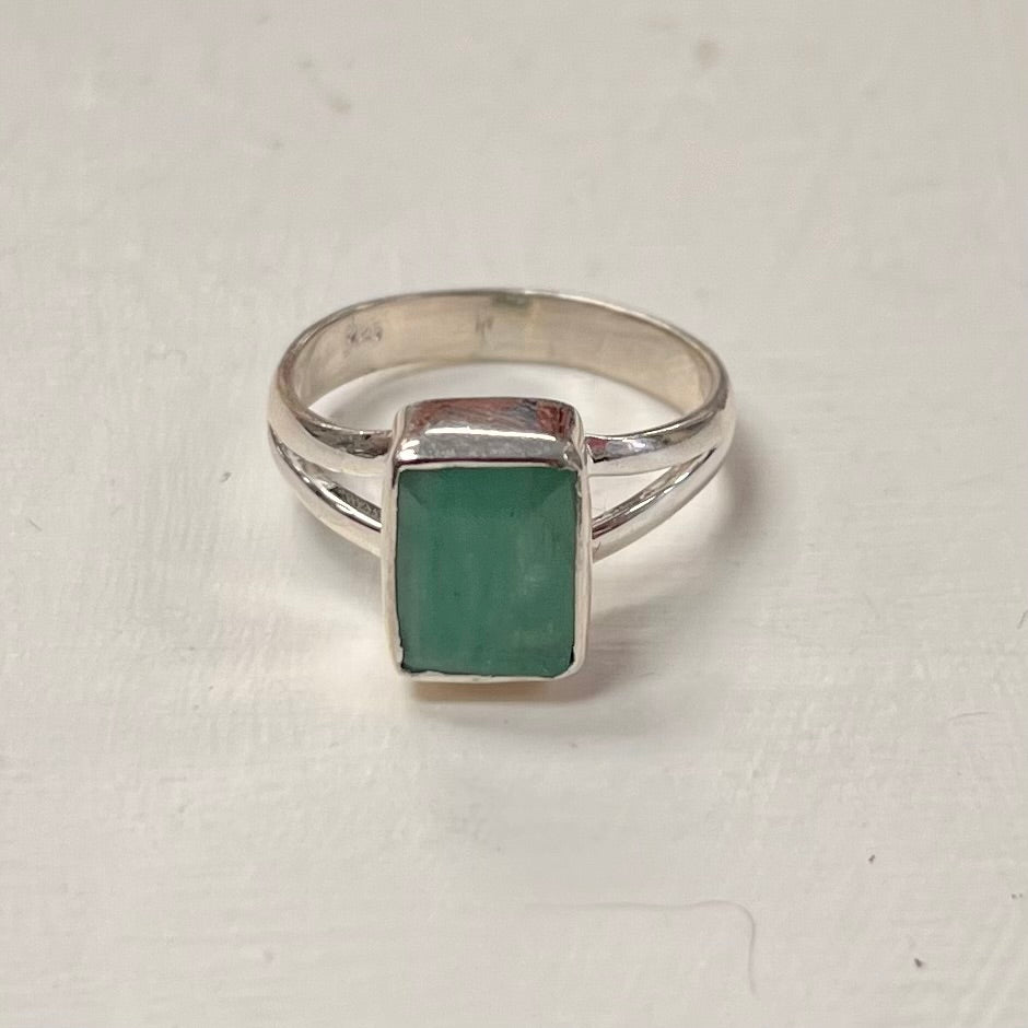Emerald Rings Set In Silver - Various Styles