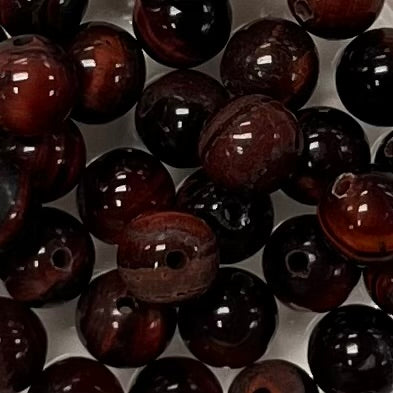 6mm Red Tiger Eye Beads