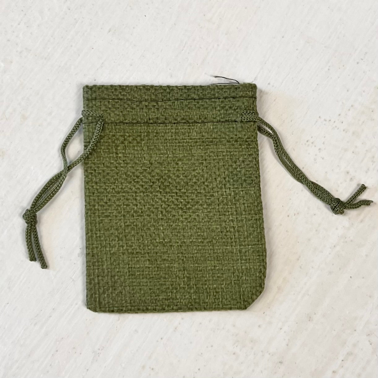 Burlap Style Drawstring Bag