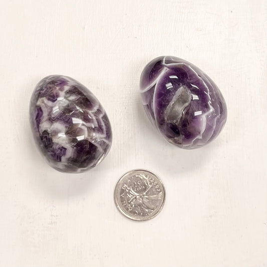 Chevron Amethyst Eggs