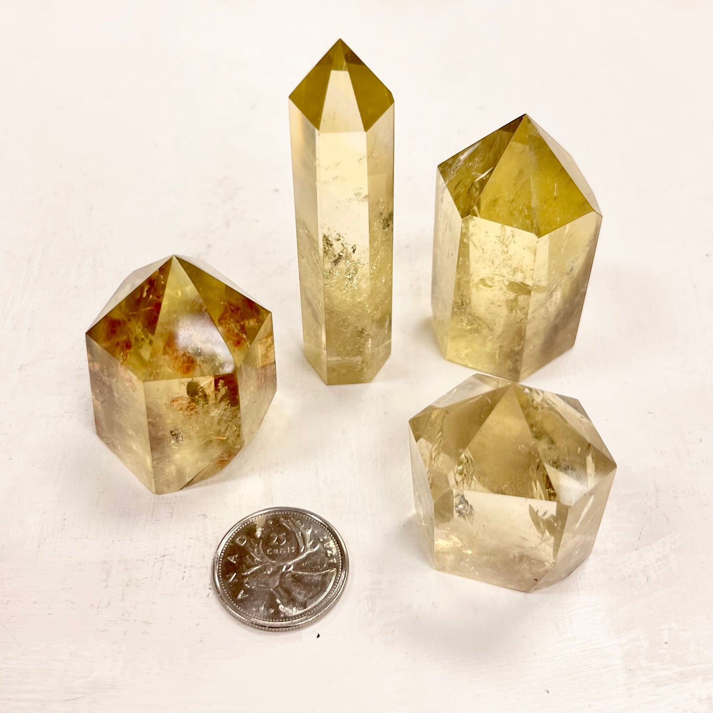 Natural Citrine Points 1.5" - 3"