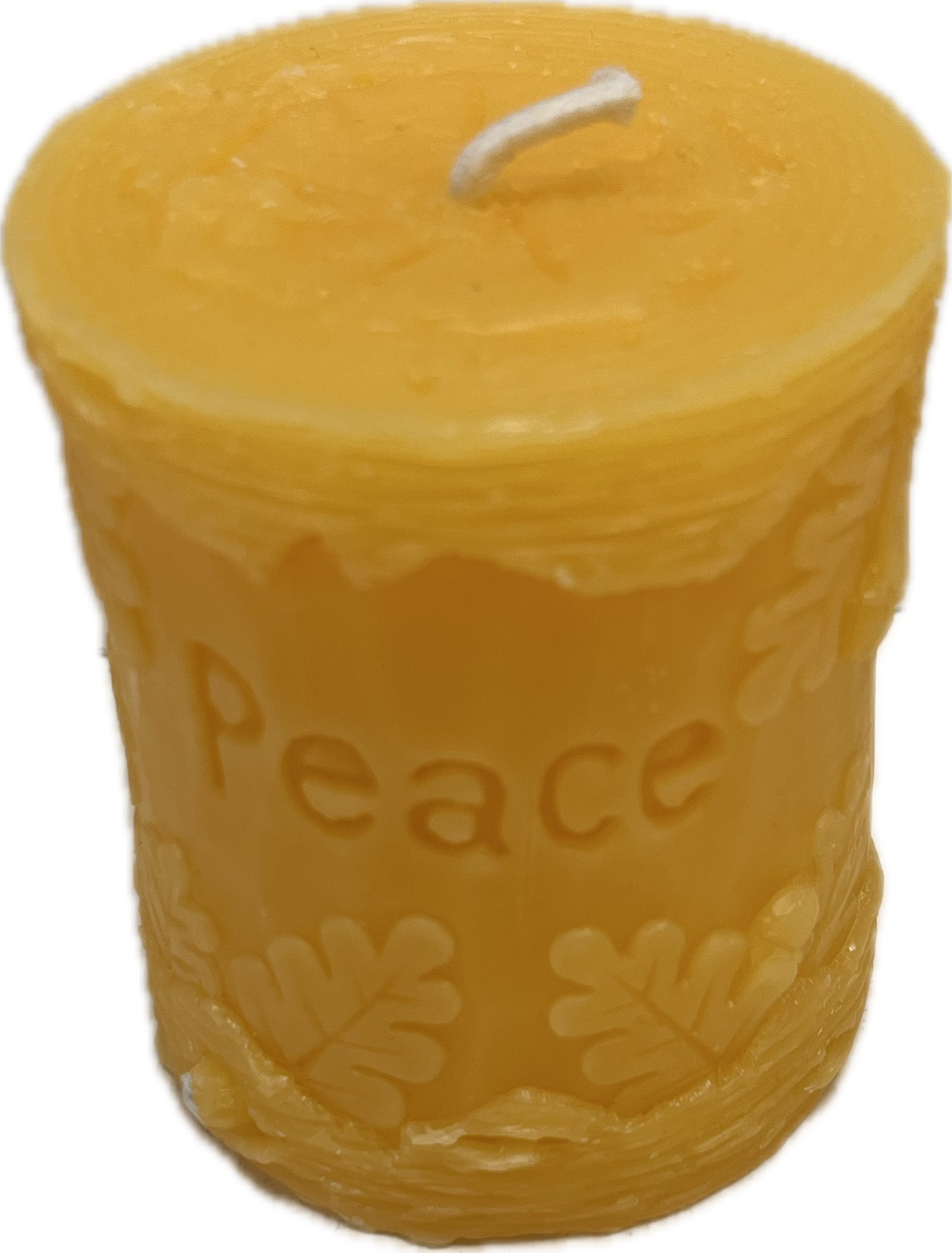 Woodland Engraved Beeswax Pillars - Hope, Peace, Love