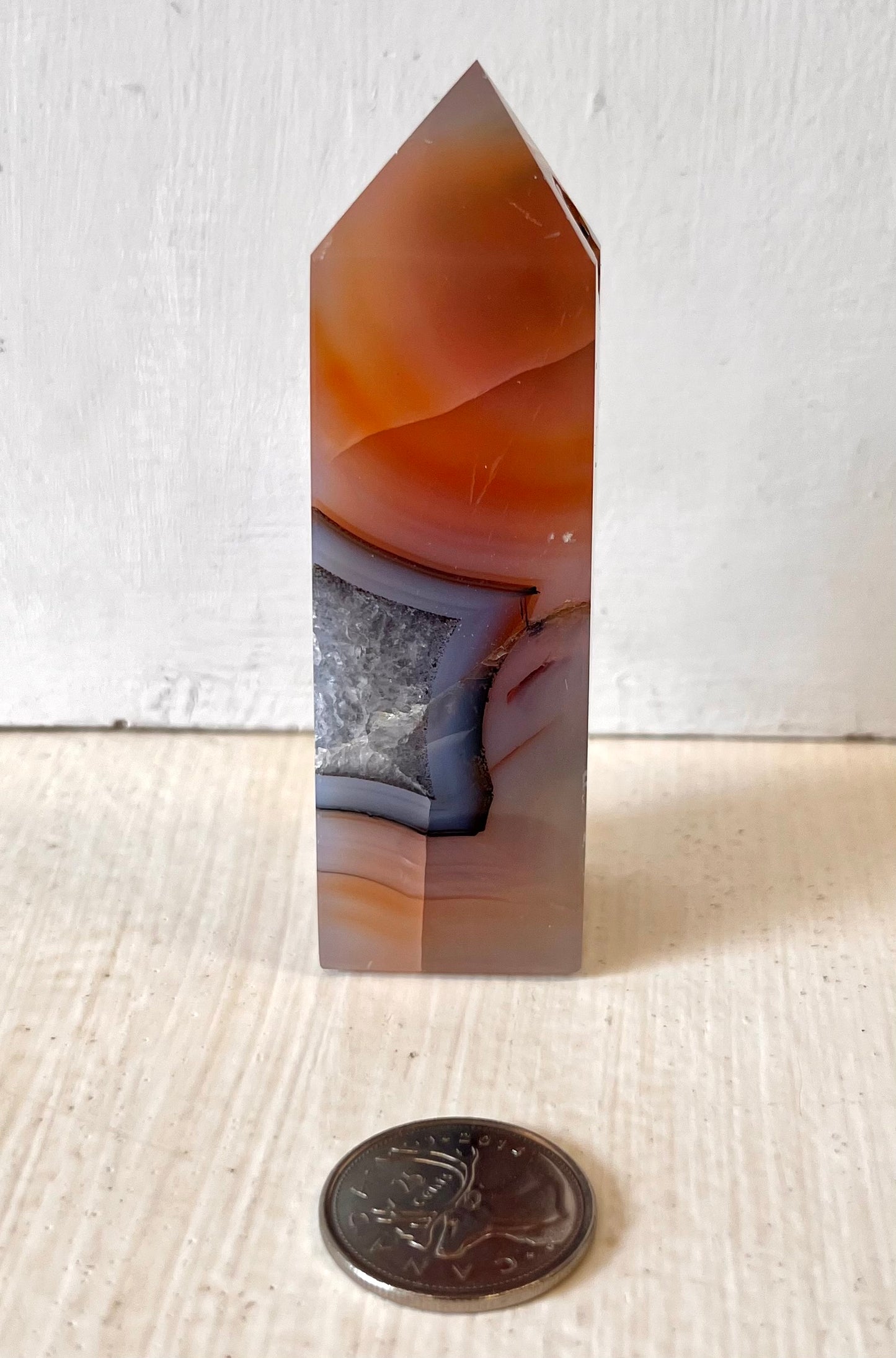 Orange Agate Point 130g