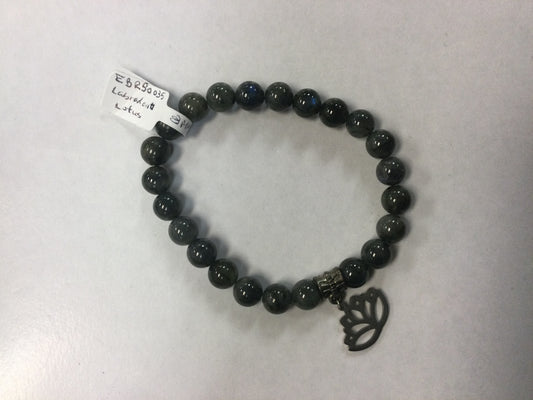 Labradorite Yoga Charm Bracelet