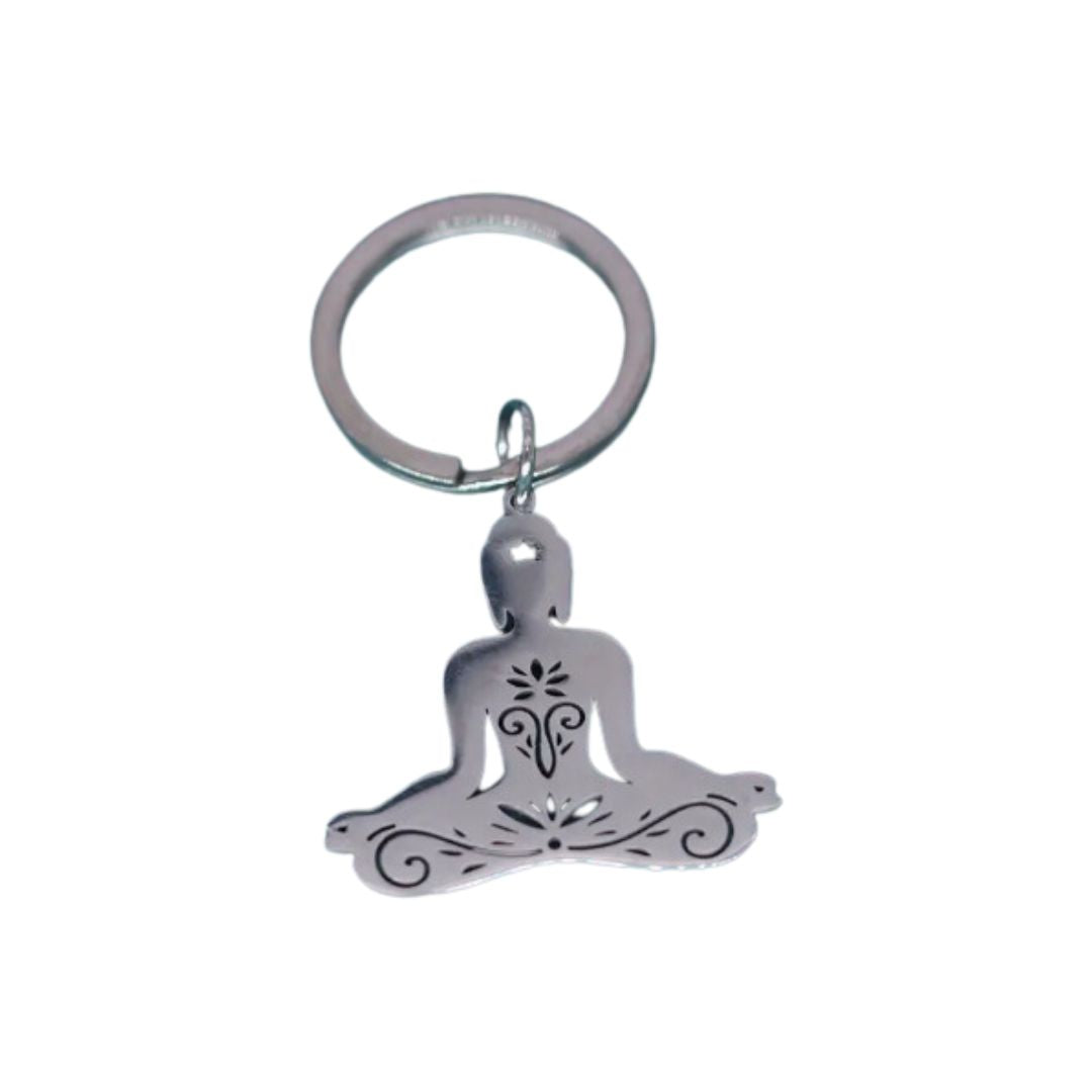 Meditating Figure Keychain