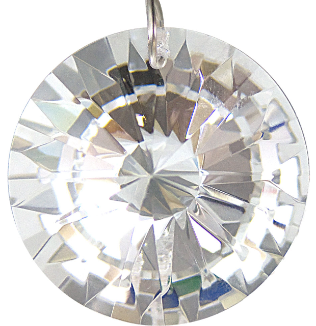 Hanging Crystal Prism - Rounded with pointed centre