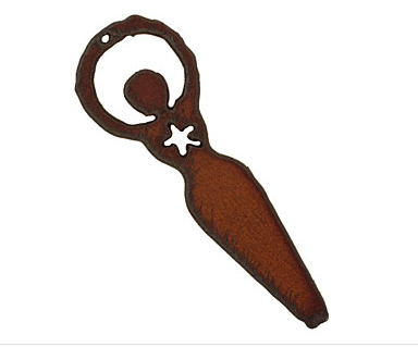 Rusted Iron Star Goddess Pendant/Charm