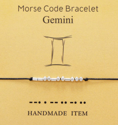 Morse Code Bracelet - Zodiac