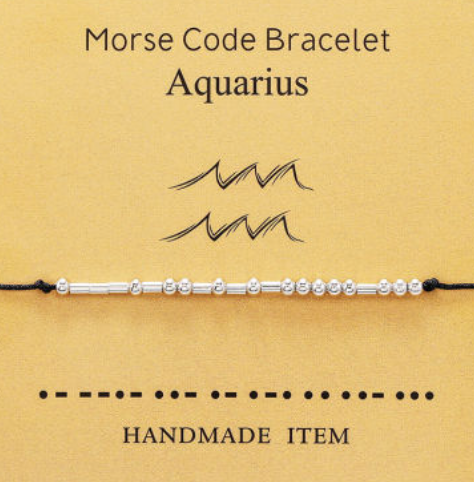 Morse Code Bracelet - Zodiac