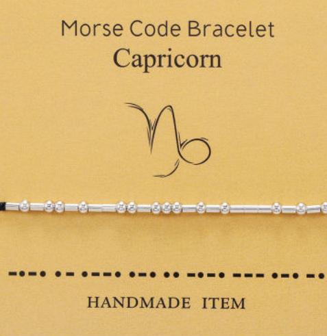 Morse Code Bracelet - Zodiac