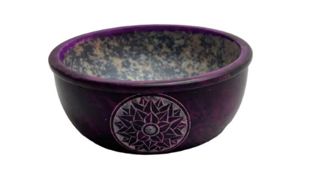 Smudge Bowl Crown Chakra Engraved