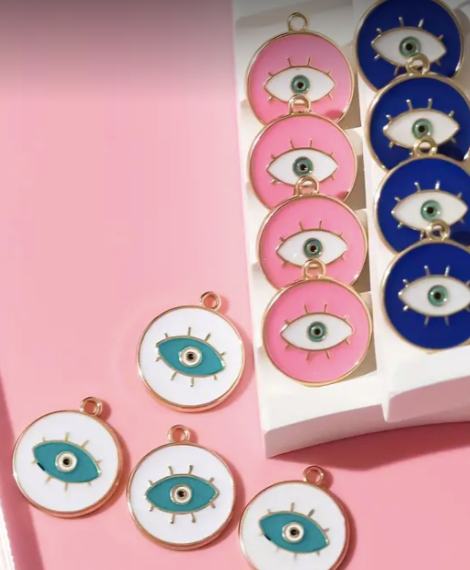 Evil Eye Style Enamel Charm