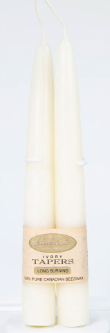8" Beeswax Tapers