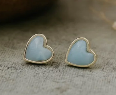 Heart Stone Stud