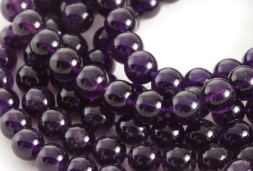 Amethyst Round 8mm  15-16" Strand