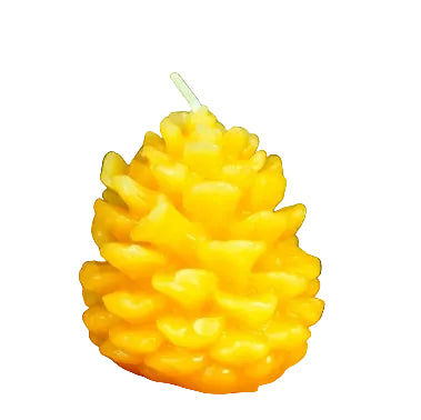 Small Beeswax Pinecone Candle