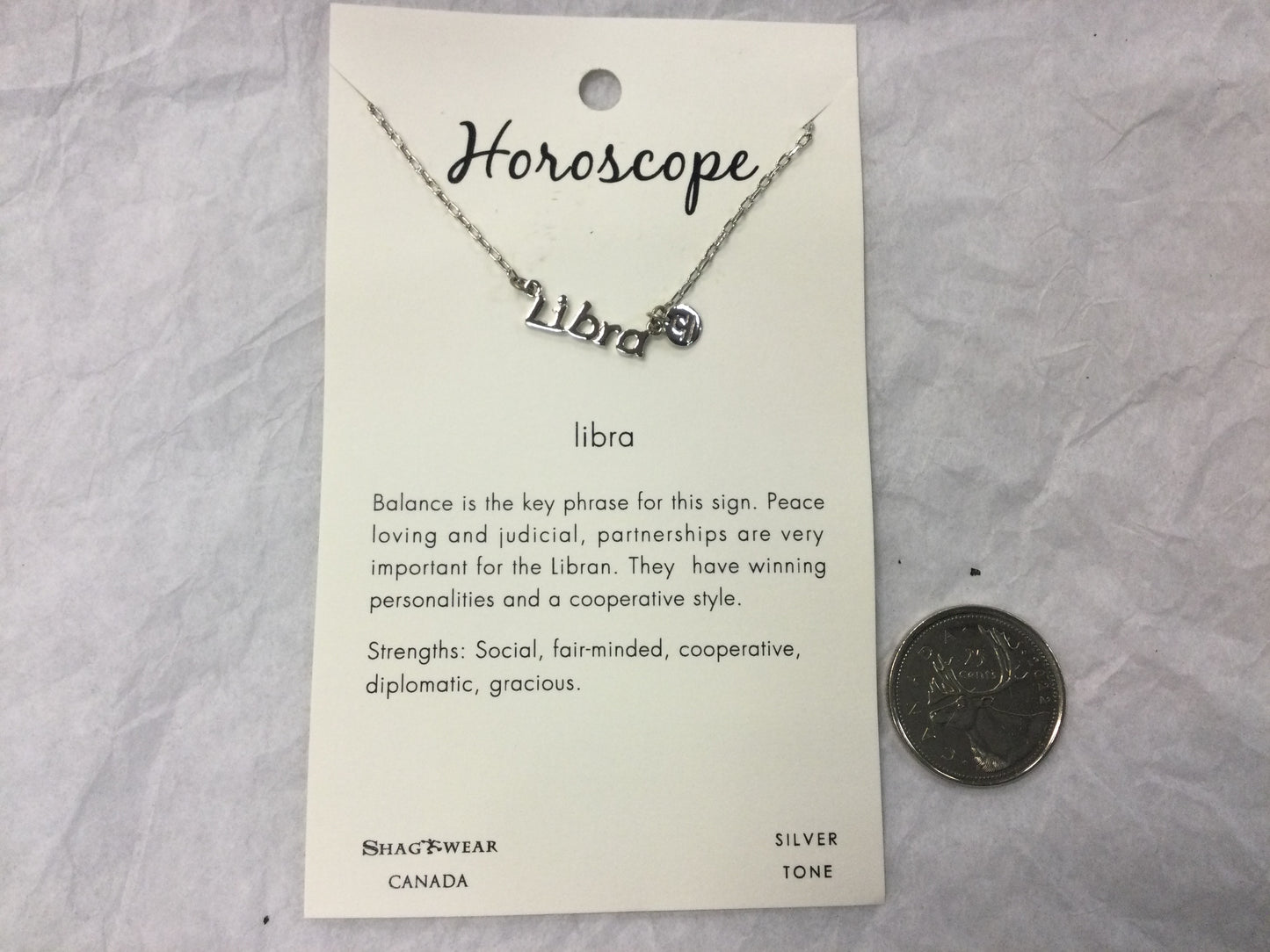 Silver Tone Horoscope Charm Necklaces