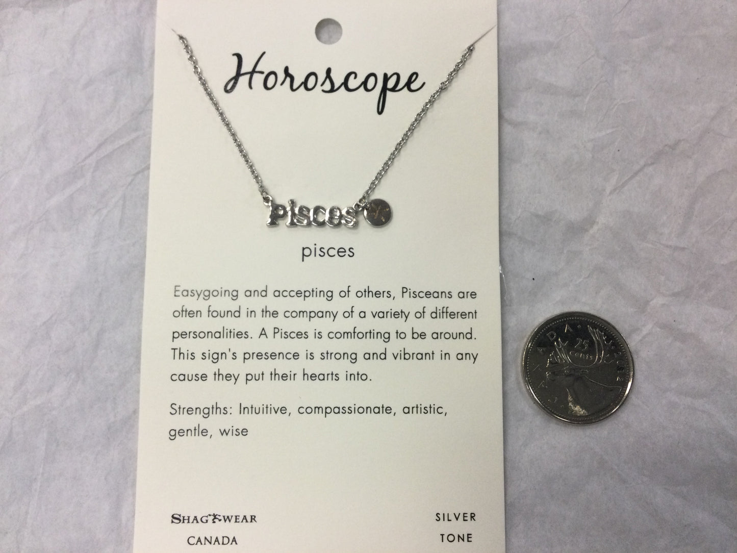 Silver Tone Horoscope Charm Necklaces