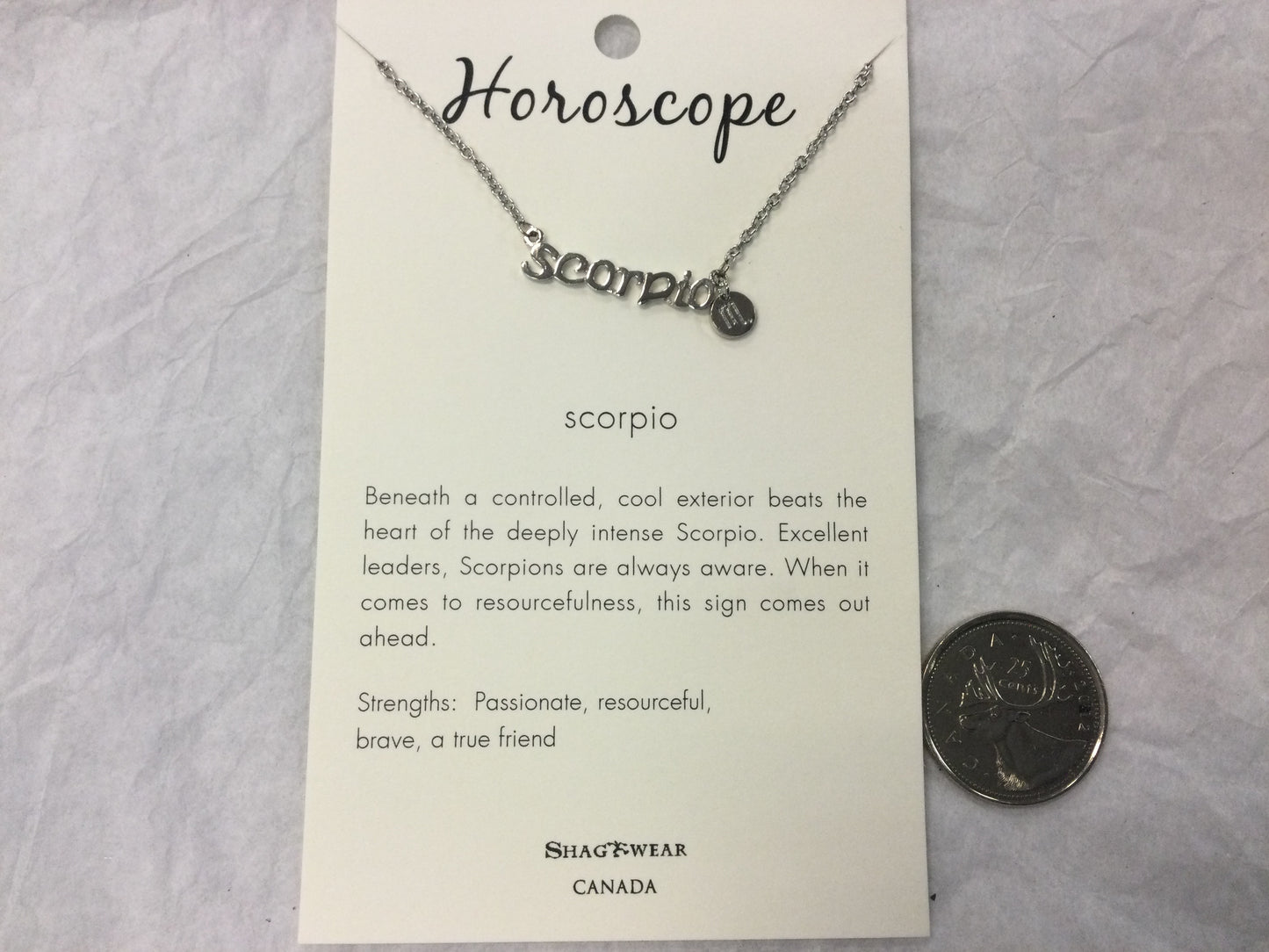 Silver Tone Horoscope Charm Necklaces