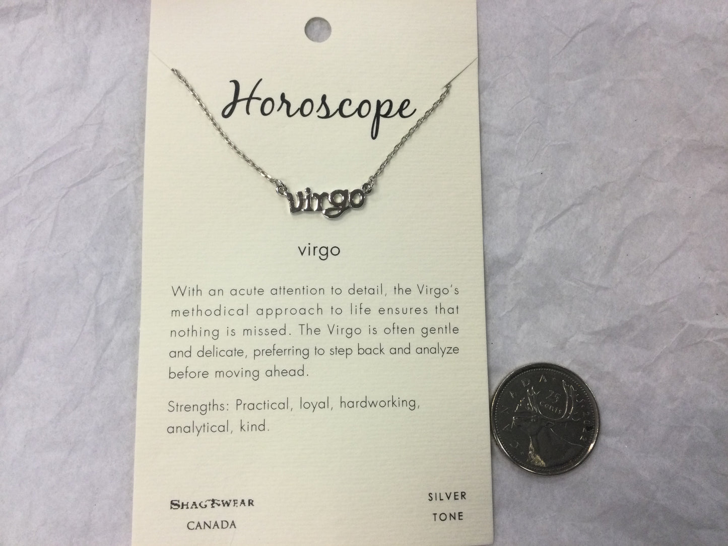 Silver Tone Horoscope Charm Necklaces