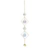 Suncatcher with small star prisms, curled metal at end