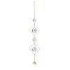 Suncatcher with small star prisms, curled metal at end