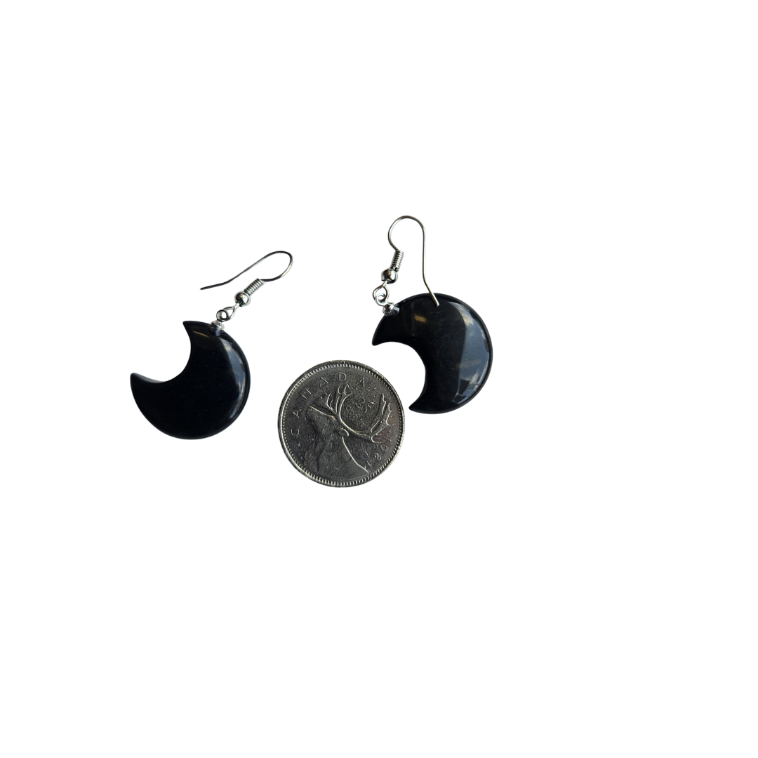 Crescent Moon Crystal Earrings