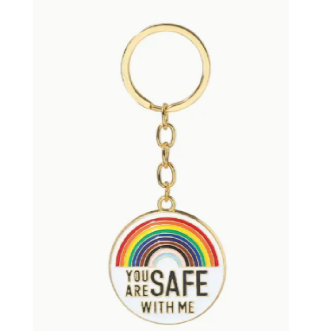 You Are Safe With Me Keychain