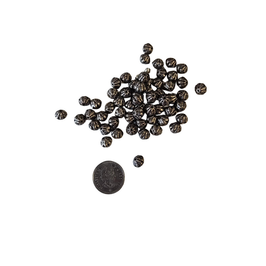 Metal Bead, Hollow, Decorative Pattern