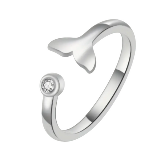 Whale Tail Toe Ring