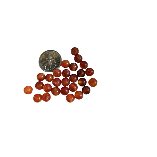 8mm Carnelian Bead