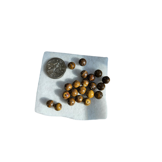 Iron Zebra Jasper Bead 8mm