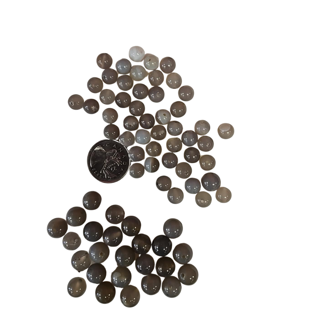 Grey Agate Beads,