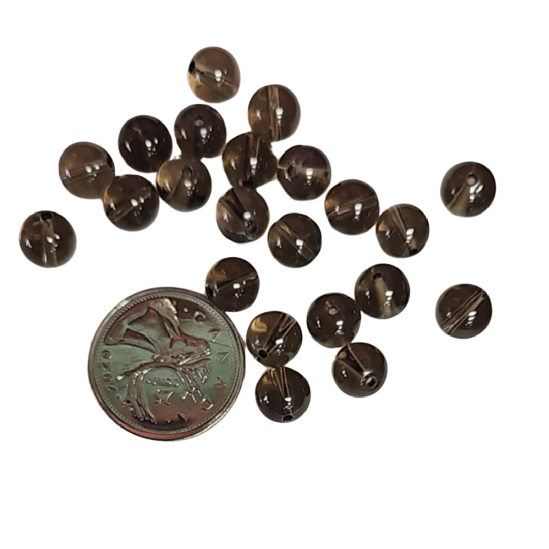 8 mm Smoky Quartz Bead