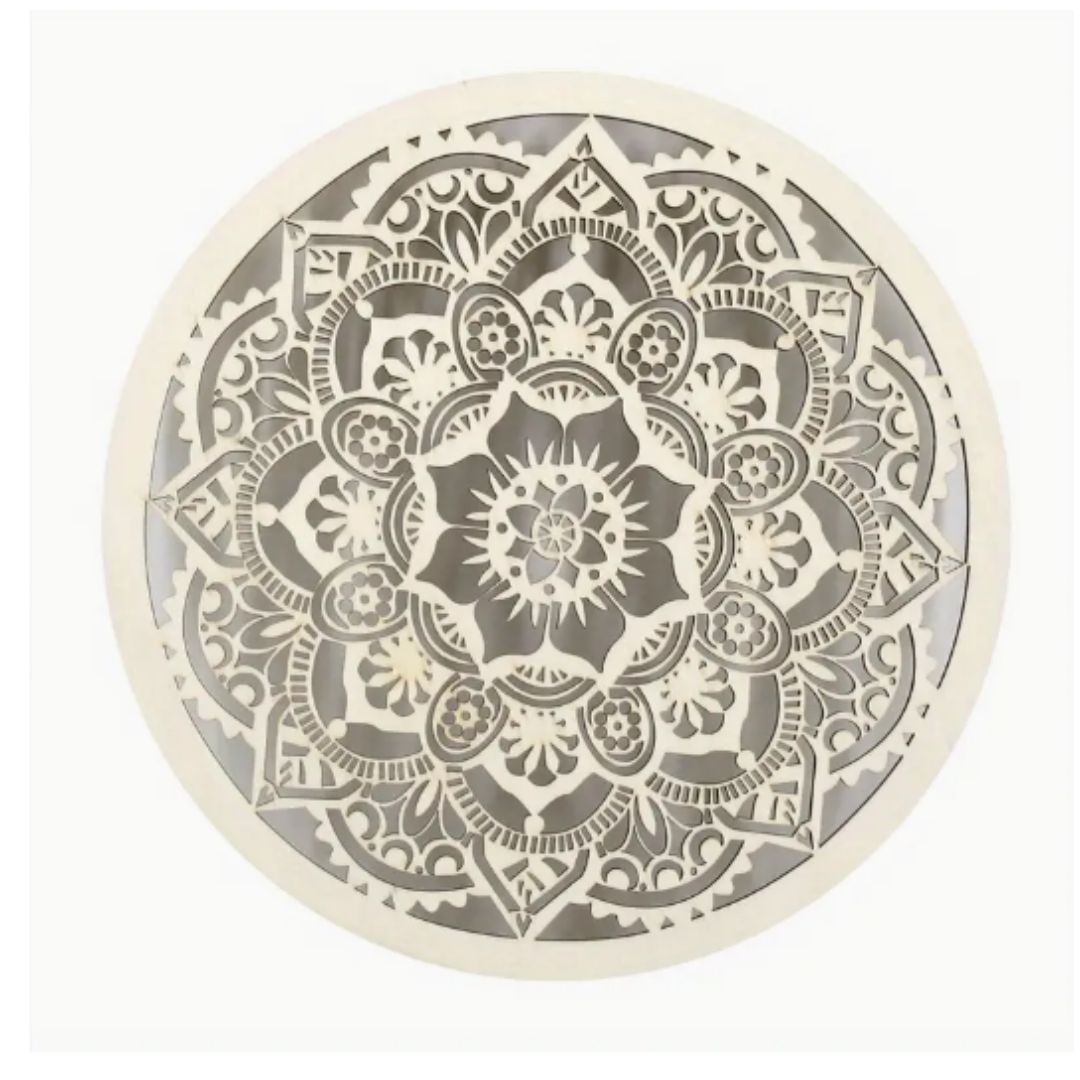 Wooden Meditation Decor Mandala