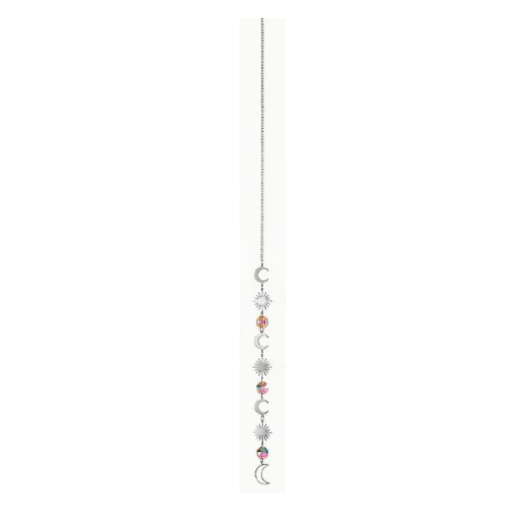 Suncatcher, Silvery Sequence Crescent Moon, Sun, Prism