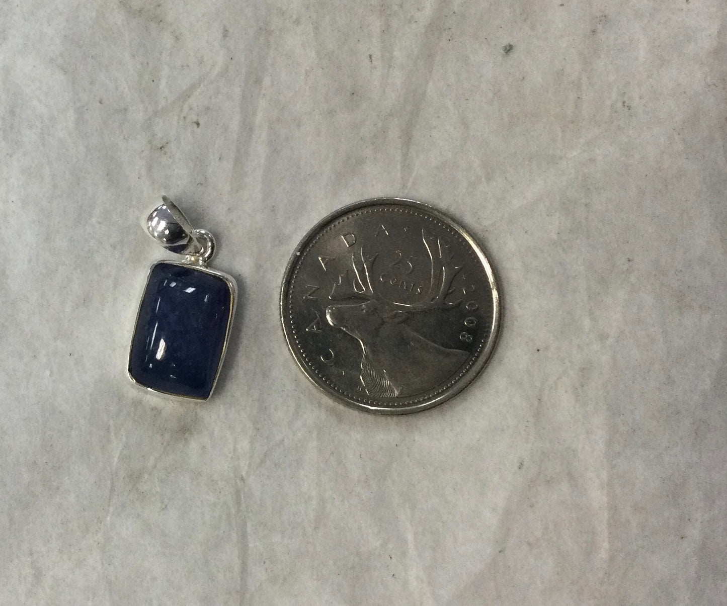 Sapphire Rectangle Pendant