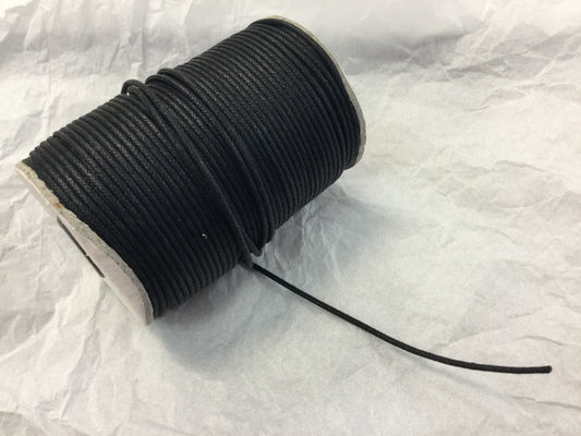Cotton Black Cord 3 mm; 1 Metre