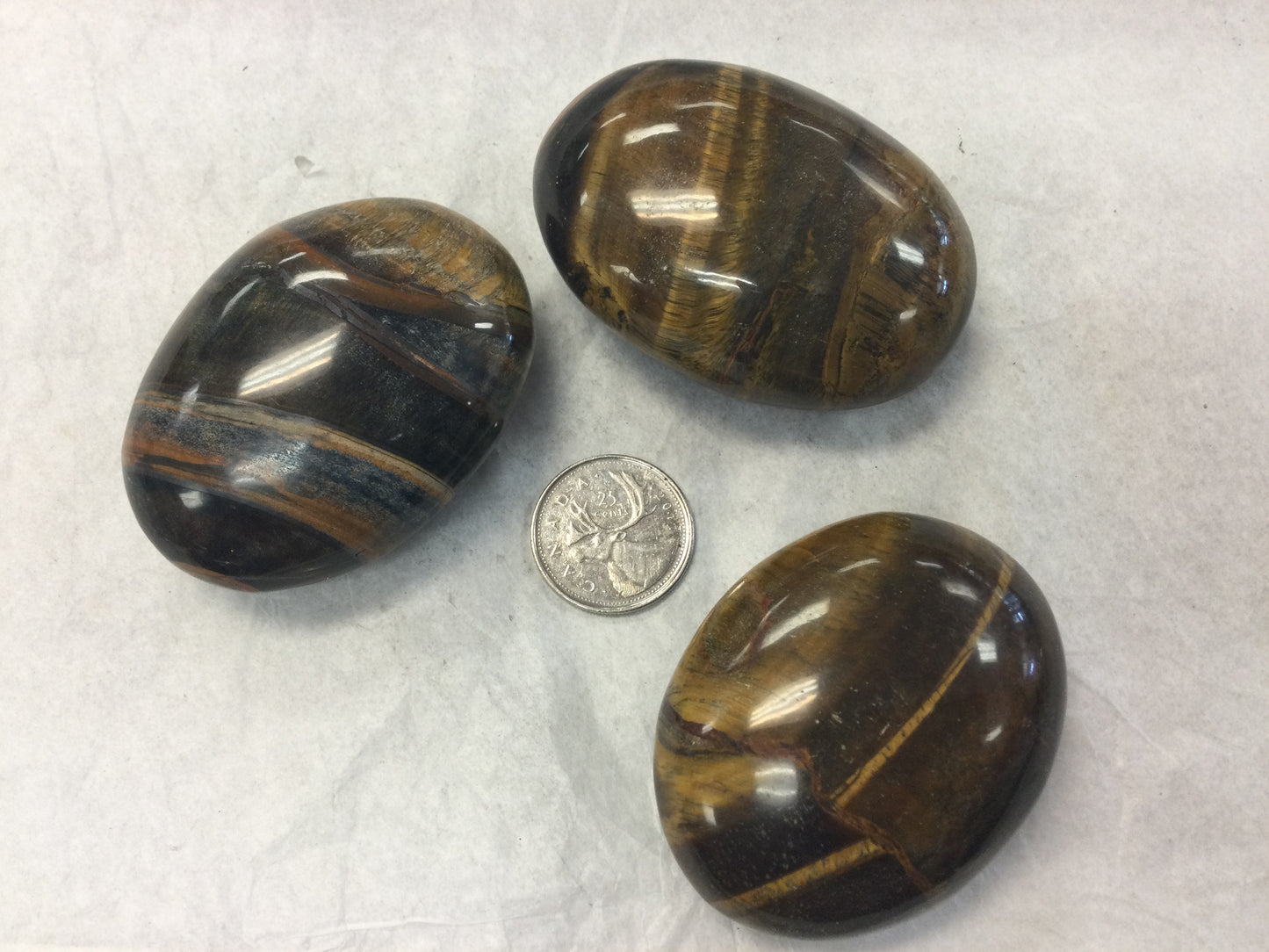 Tiger Eye Palm Stone