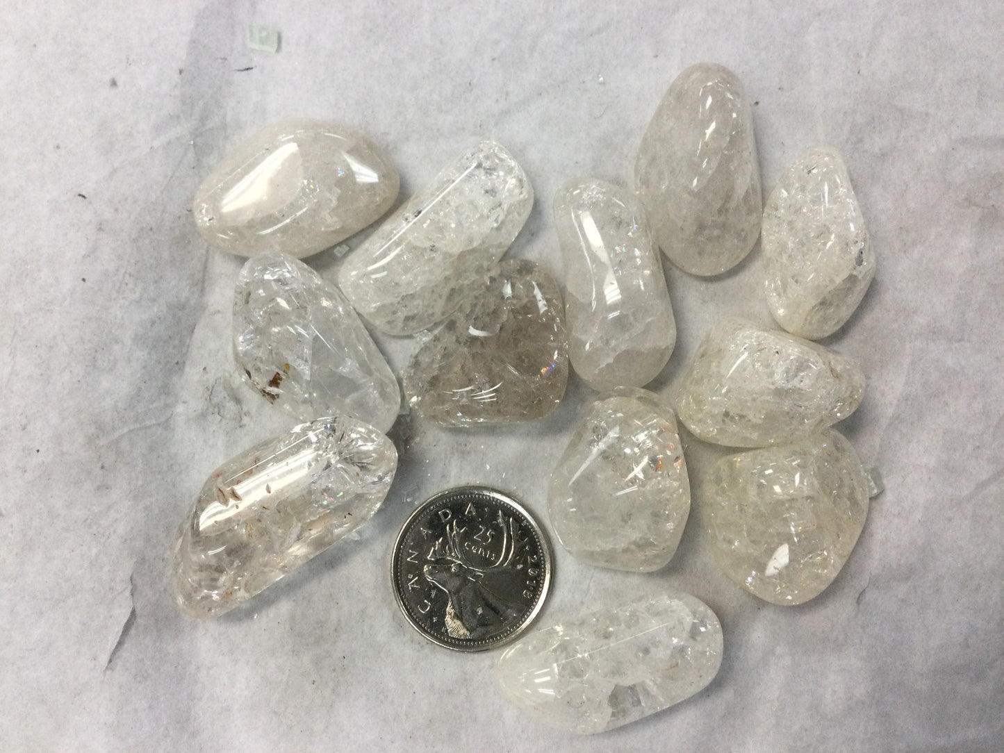 Natural Crackle Quartz Tumbled