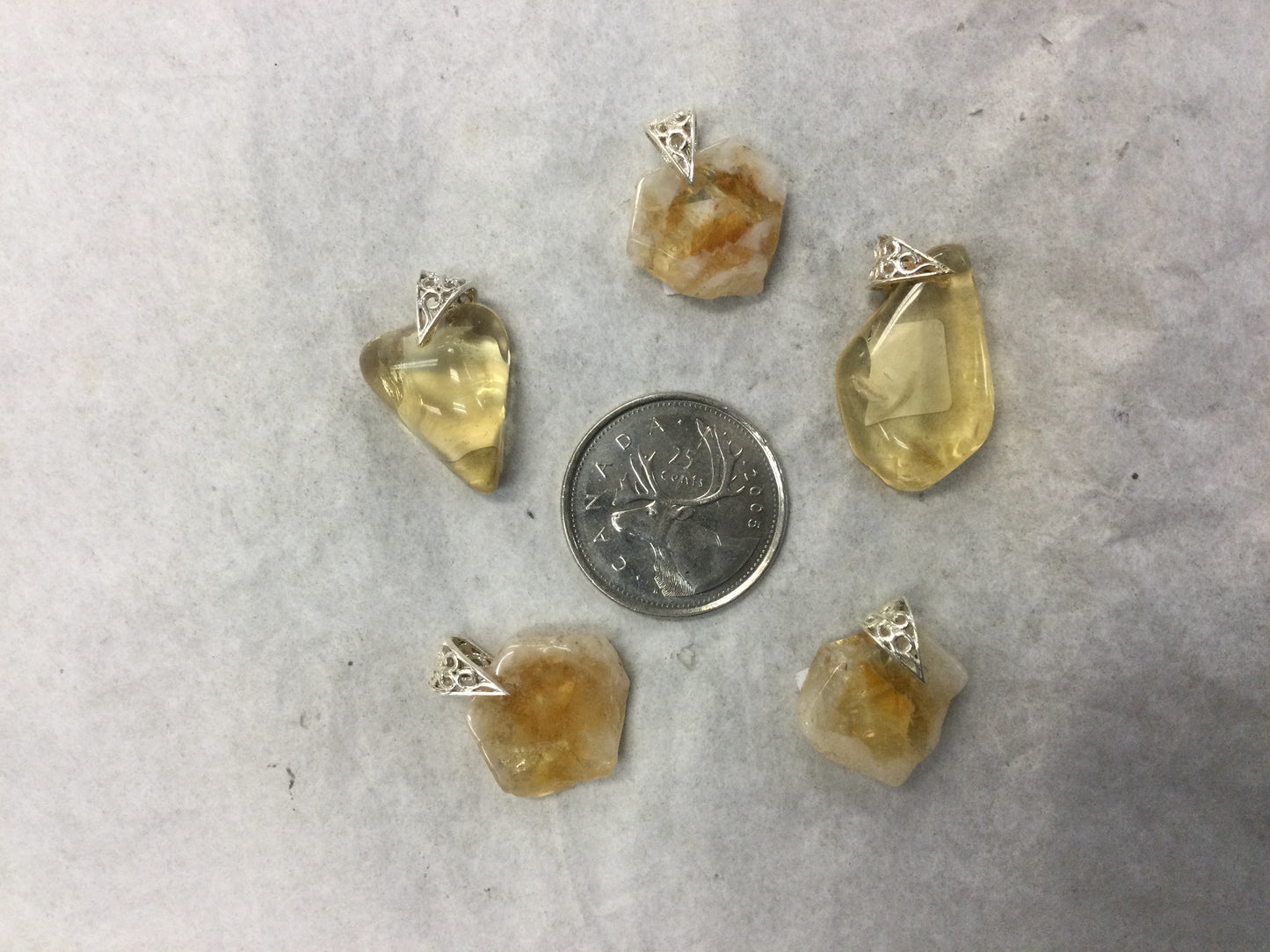Citrine Freeform Pendant