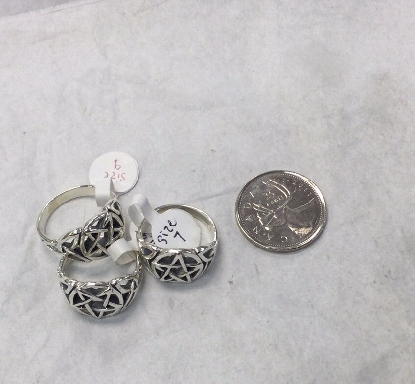 Silver Pentagram ring